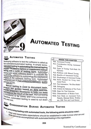 UNIT 4 Software Testing Notes (Topic Wise) | PDF