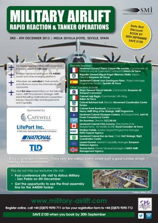 SMi Group's 14th annual Military Airlift conference & exhibition | PDF