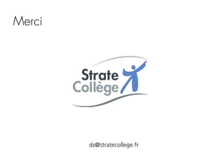 Merci

ds@stratecollege.fr

 
