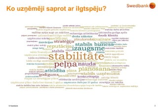 Ko ilgtspējīga attīstība nozīmē Latvijas mazajiem un vidējiem uzņēmumiem?