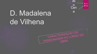 D. Madalena
de Vilhena
A- x
C- x
At
o
Cen
a
 