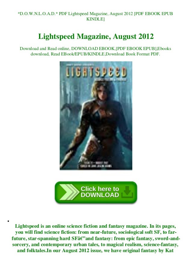 D O W N L O A D Pdf Lightspeed Magazine August 12 Pdf Ebook Epub
