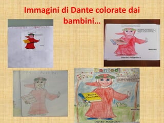 Immagini di Dante colorate dai
bambini…
 