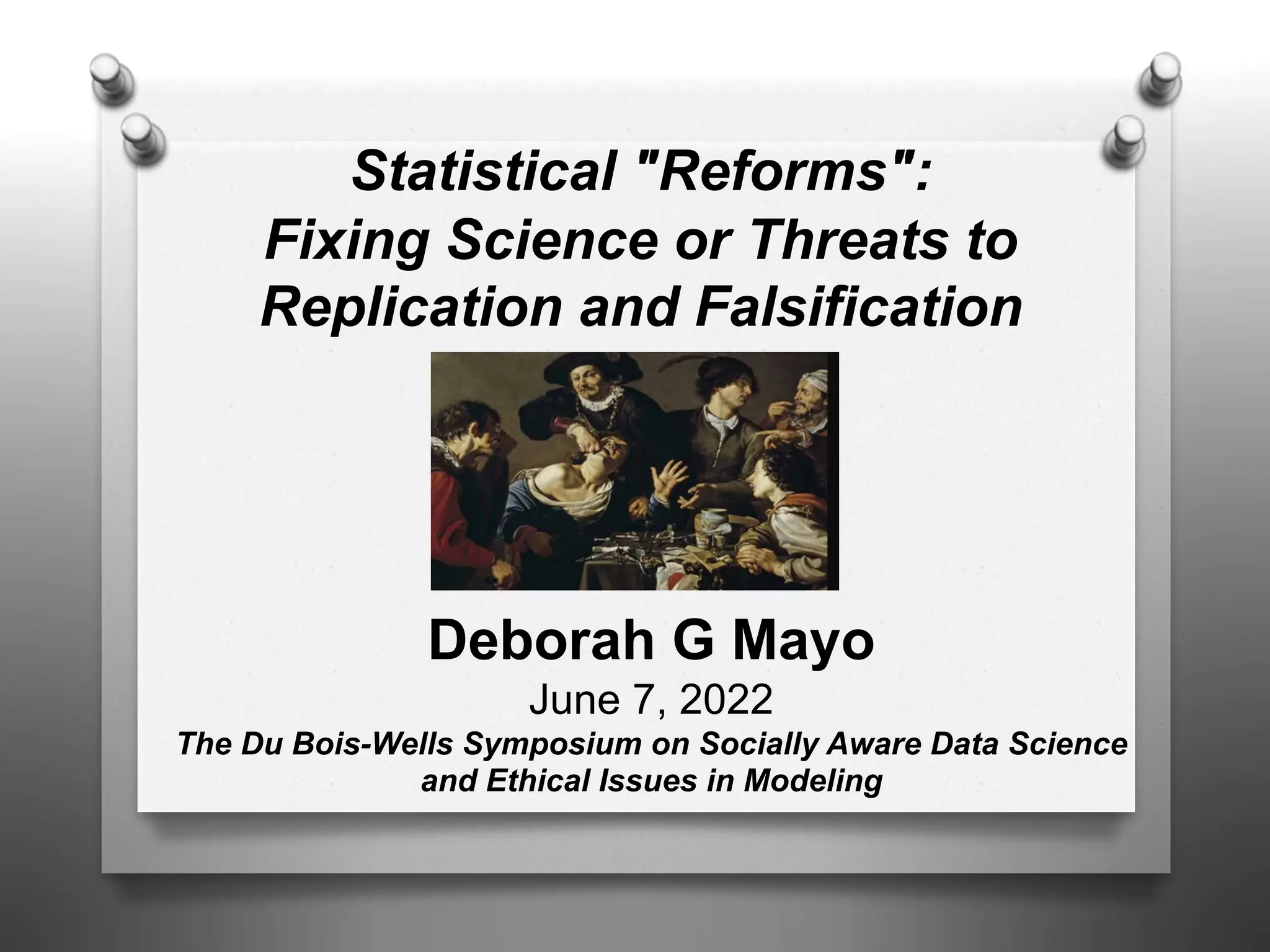 Statistical Reforms Fixing Science or Threats to Replication PPT