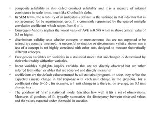Composit Reliability Structural equation modeling BY Abdul Rahim Chandio | PDF