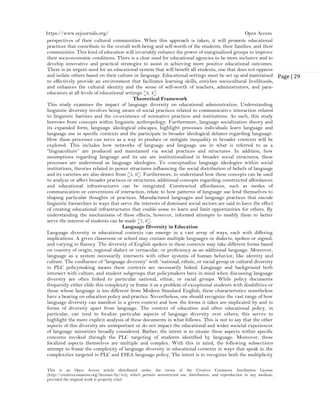 The Impact of Language Diversity on Educational Administration (www.kiu