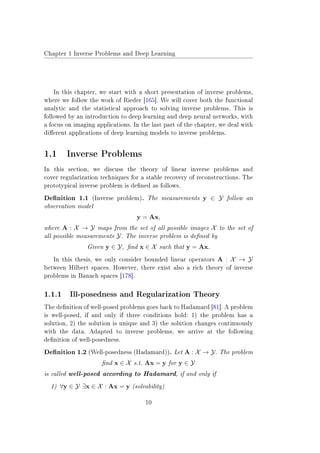 Advanced Techniques in Inverse Problems and Deep Learning for Imaging | PDF