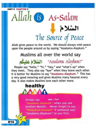 D 2 (assalamu – alykum)