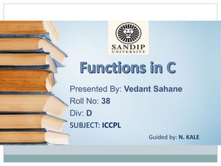 SUSPENSION
POLYMERIZATION
By-Er. VED PRAKASH
Presented By: Vedant Sahane
Roll No: 38
Div: D
SUBJECT: ICCPL
Guided by: N. KALE
 