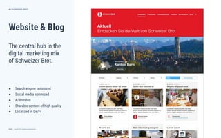 dctrl — studio for creative technology
Website & Blog
● Search engine optimized
● Social media optimized
● A/B tested
● Sharable content of high quality
● Localized in De/Fr
40
The central hub in the
digital marketing mix
of Schweizer Brot.
SCHWEIZER BROT
 