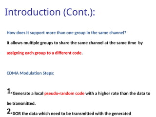 Digital AMPS and code division multiple access | PPT
