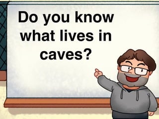 Do you know
what lives in
caves?
 
