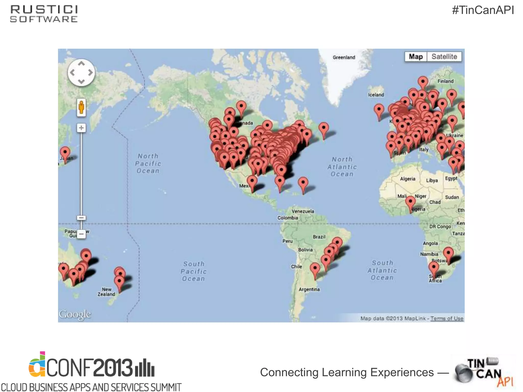 Connecting Learning Experiences —
#TinCanAPI
 