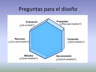 Preguntas para el diseño




        Mg. Otto Mogollón Ramos
 