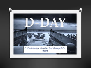 A short history of a day that changed the
world
 