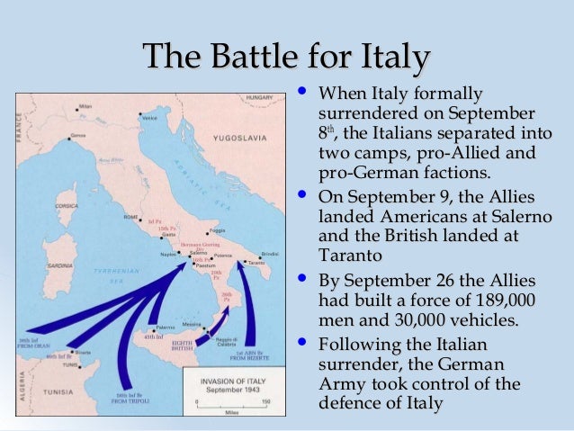 allied invasion of italy