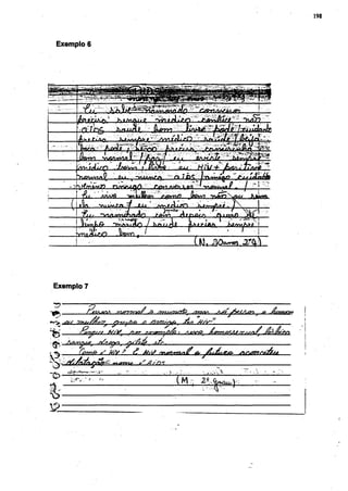 198



Exemplo 4




     -ymAûïO      .Wvr),
                                           ( Kl. PiÙo^s X



Exemplo 7




                y v                    lis,  A/v"
       ^ßsst   fS/V /y AT *nr~Arryi/>/£> • Sse/^o
                           •A

      fry*»* S Uh/ ?   ¿ JU/I/                      a.

                                 .• _ ..
                                    v
                                     (M
 