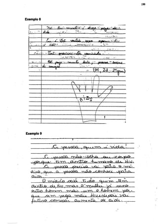 199




Exemplo 4

                  ^¿v. - -           sy^MÚ^t'                    ak/iñfL y-             -fnß^fi^'UK
             ÉL
                                                                                       ' C i - -""W r-,

                     ¿V l ^ t — M I ^ J í U l j , tortSh
                   AM?'*                                                            i ' -,-



                                               .'CT o - - .
     ,
                M .                        tr
                                     Ir—,*?'      ÂCc/A J ~                                    -
             iL Jjf&KfíÇtiZ- •
                                                 J
                                                         " ' V         t M ,




Exemplo 9



                             ^   a   û   Q   Q       t            '    »   ^   ^




             •Fl     ,^/>oOCL rn£L6 - c M k a           .^ni    .XAvpe-,
                       -¡Tt-ma . d p ^ t T j a r -Kjut-y-no^ner CiLa- U t d
             jCk                                                                                          <5 —rro--



             <9 -nrfl.ciLrjp ^ O Q Í q l            .txjucLe-                 c y i M im                   m
   rtorÁfa-CV••••ni«-. lAl                                                                        rr^i r f j B -
               -k&rrML-m                             . UL-m                o       hfrrr^mn,                    ya&l^.
    ^i«       ./OL~ty-                      -mcü^                    /-Ii u;.JLPLI/COUL.' ITCLL^
         ~          sc&rrwyo^,               CUj-nrvrXci                   . * ote.' Cu OU •
 