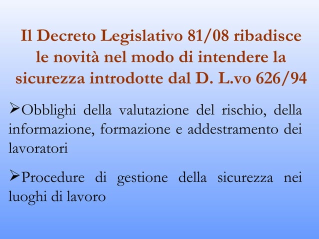 D. lgs 81 08 | PPT
