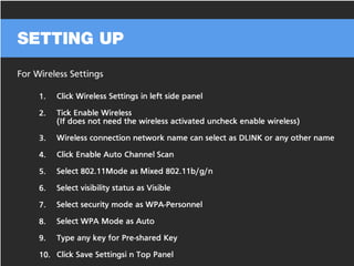 D-LINK DIR-615 N300 Router Configuration Guide 