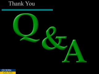 Thank You




CERN
GS-AIS
 
