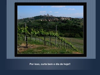 Por isso, curta bem o dia de hoje!! 