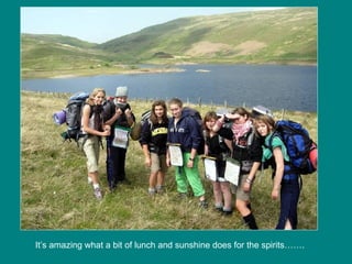 It’s amazing what a bit of lunch and sunshine does for the spirits……. 