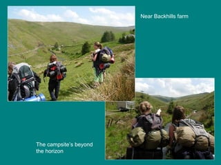 Near Backhills farm The campsite’s beyond the horizon 