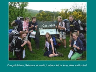 Congratulations, Rebecca, Amanda, Lindsey, Alicia, Amy, Alex and Louise! 