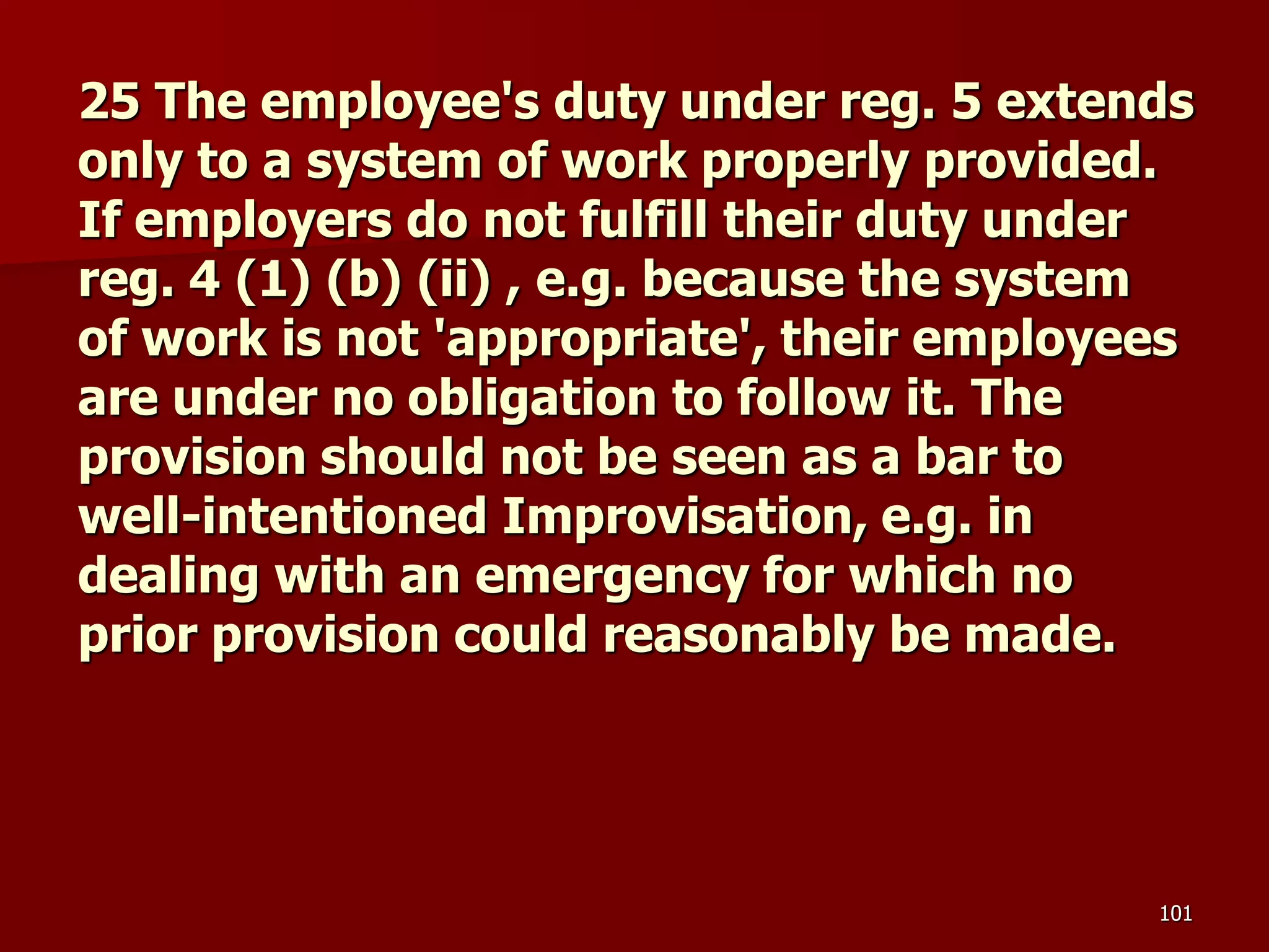 D Part 9 H & S Regs Revision By J Mc Cann