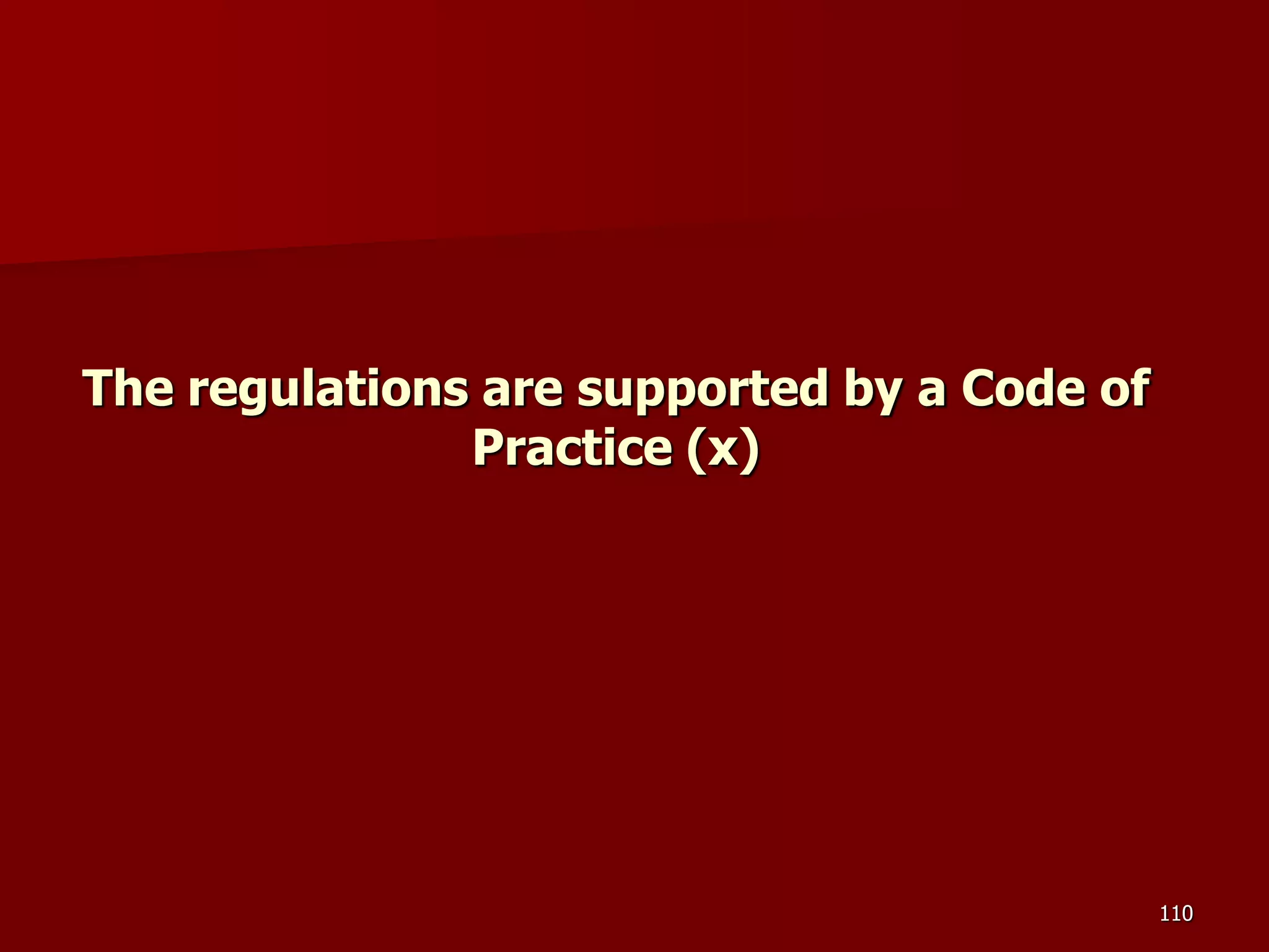 D Part 9 H & S Regs Revision By J Mc Cann