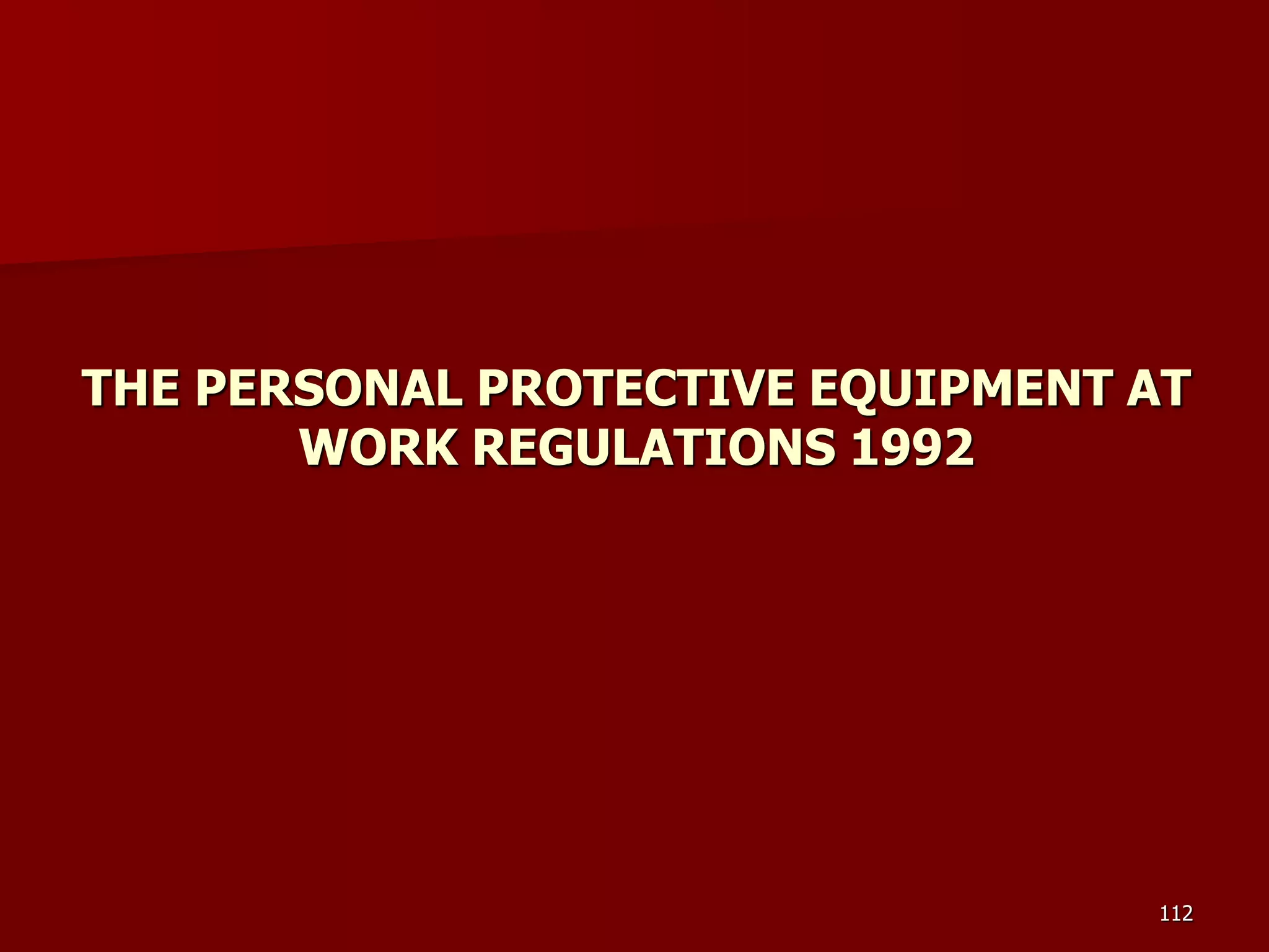 D Part 9 H & S Regs Revision By J Mc Cann