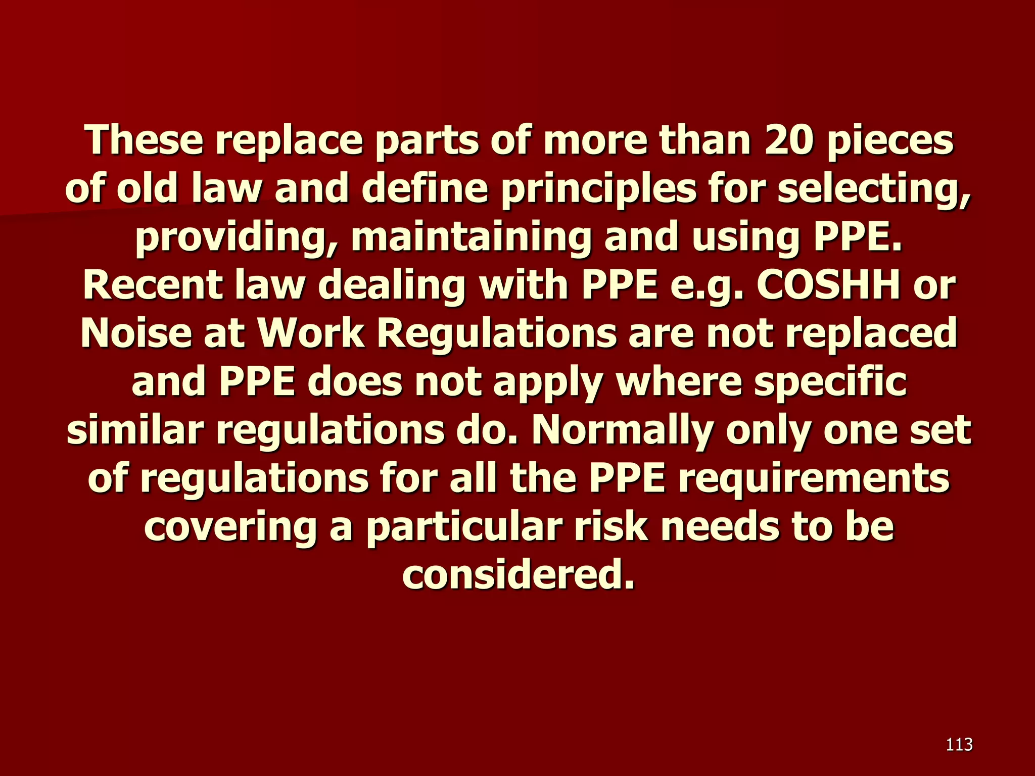 D Part 9 H & S Regs Revision By J Mc Cann