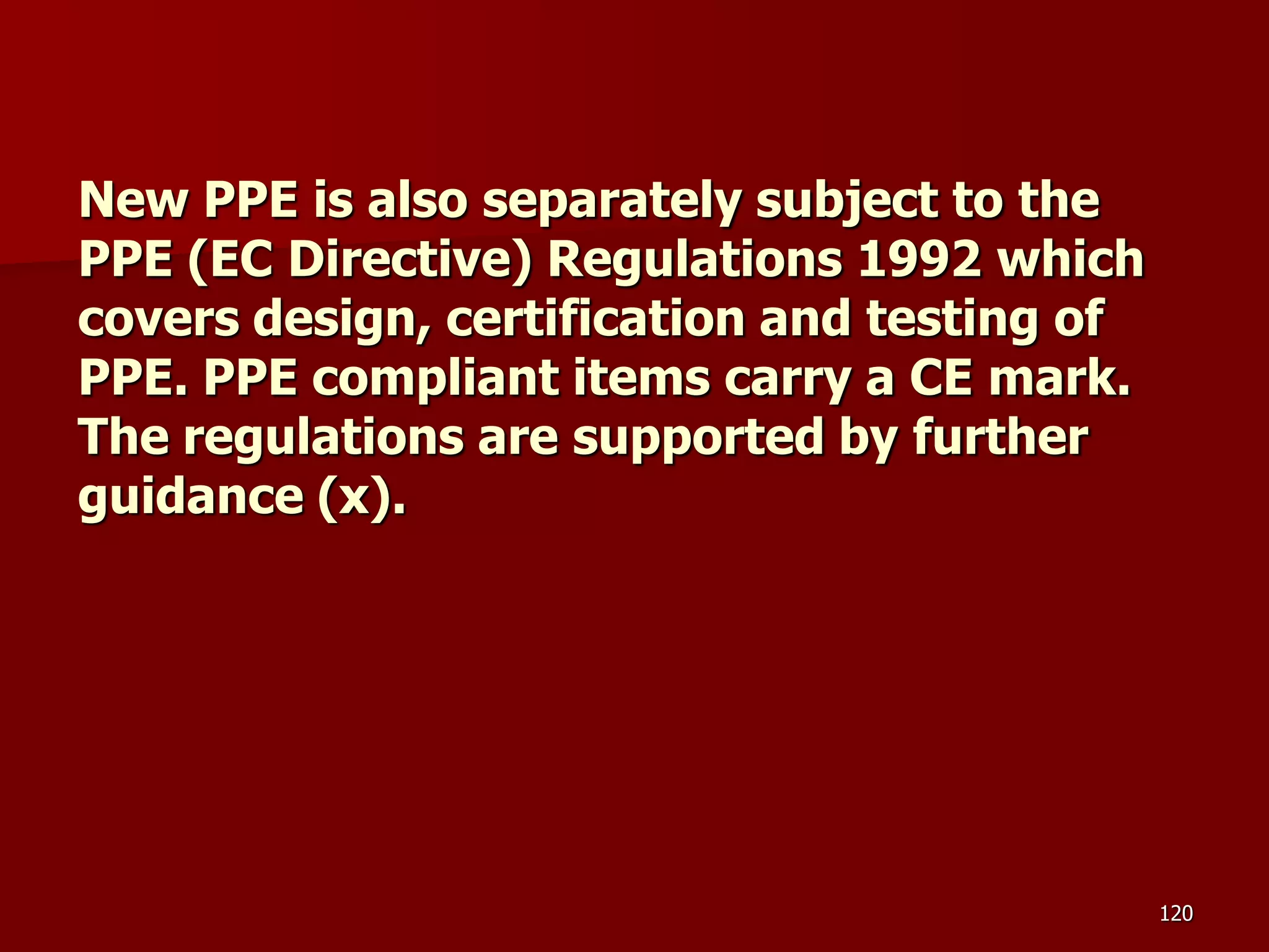 D Part 9 H & S Regs Revision By J Mc Cann