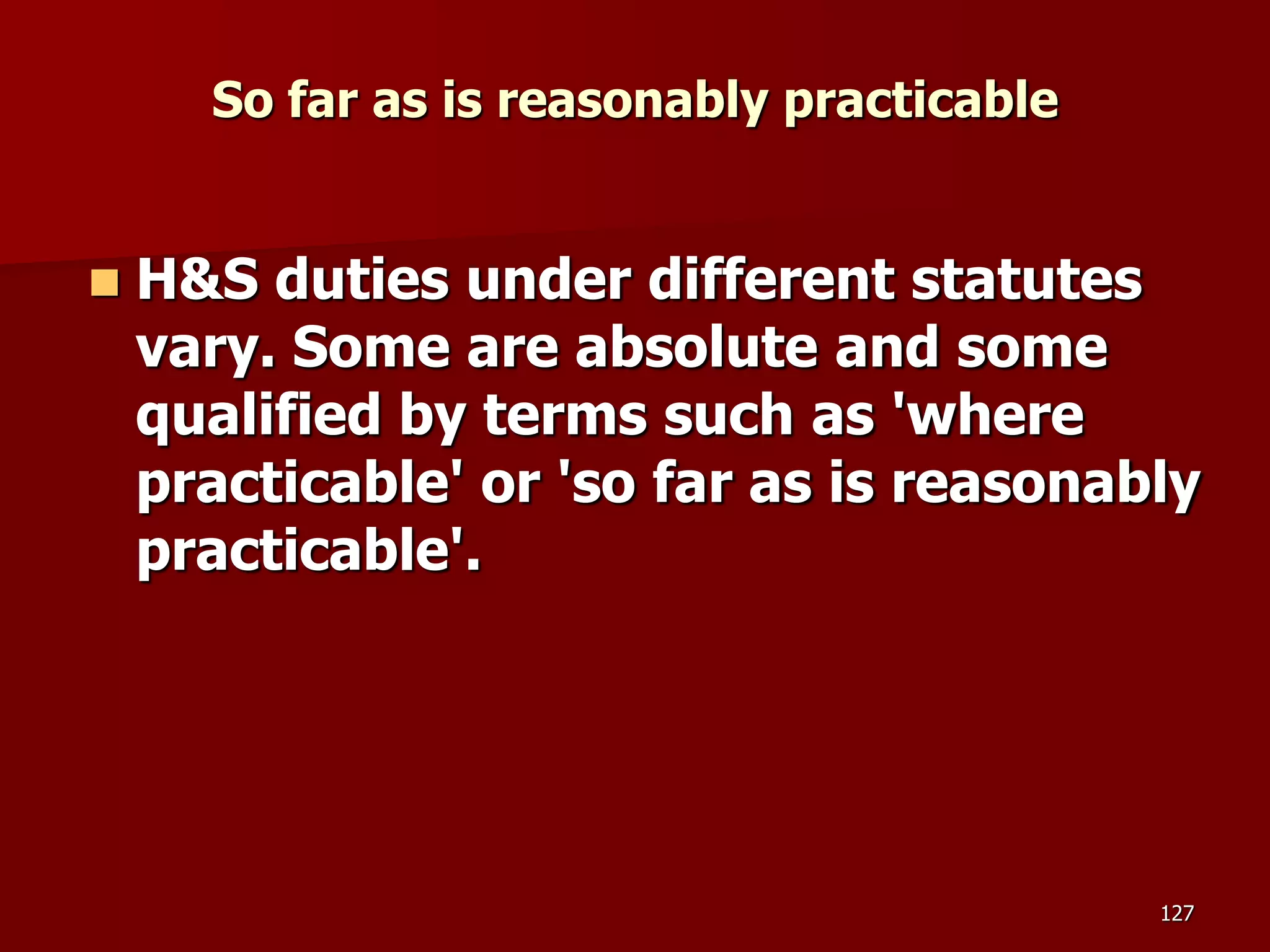 D Part 9 H & S Regs Revision By J Mc Cann