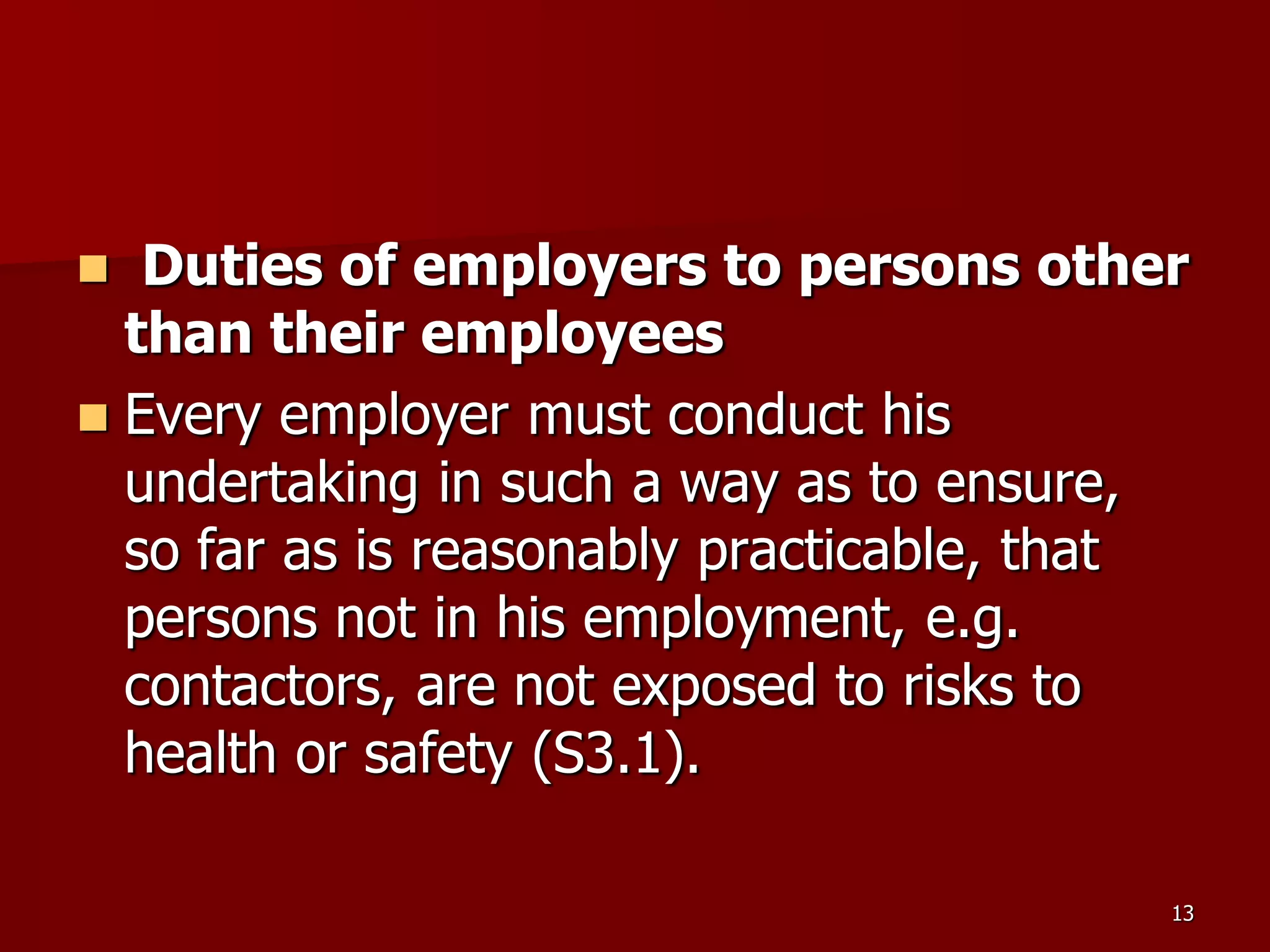 D Part 9 H & S Regs Revision By J Mc Cann