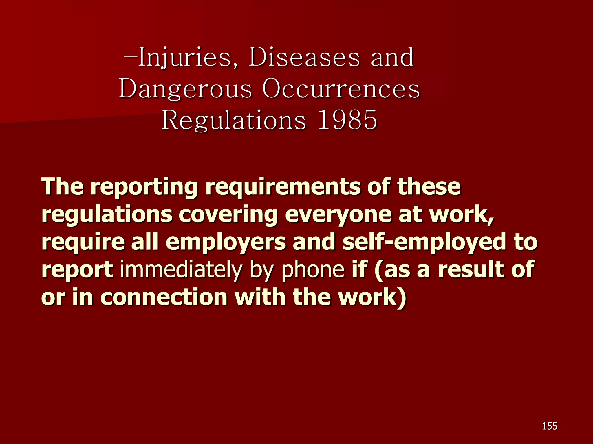 D Part 9 H & S Regs Revision By J Mc Cann