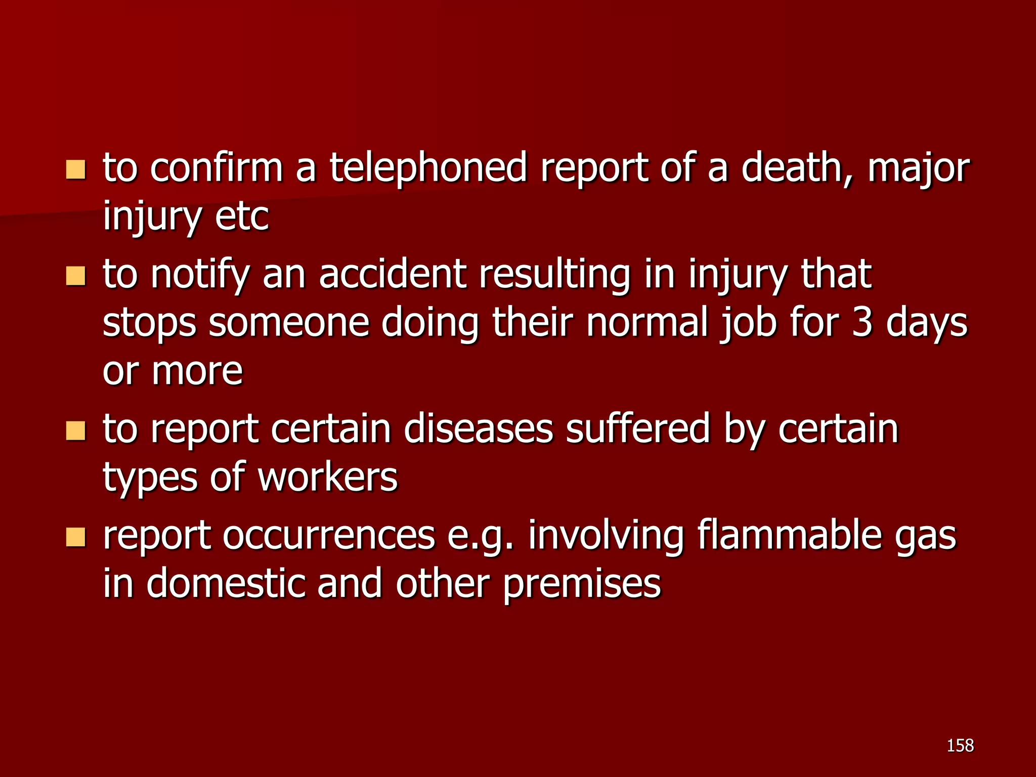 D Part 9 H & S Regs Revision By J Mc Cann