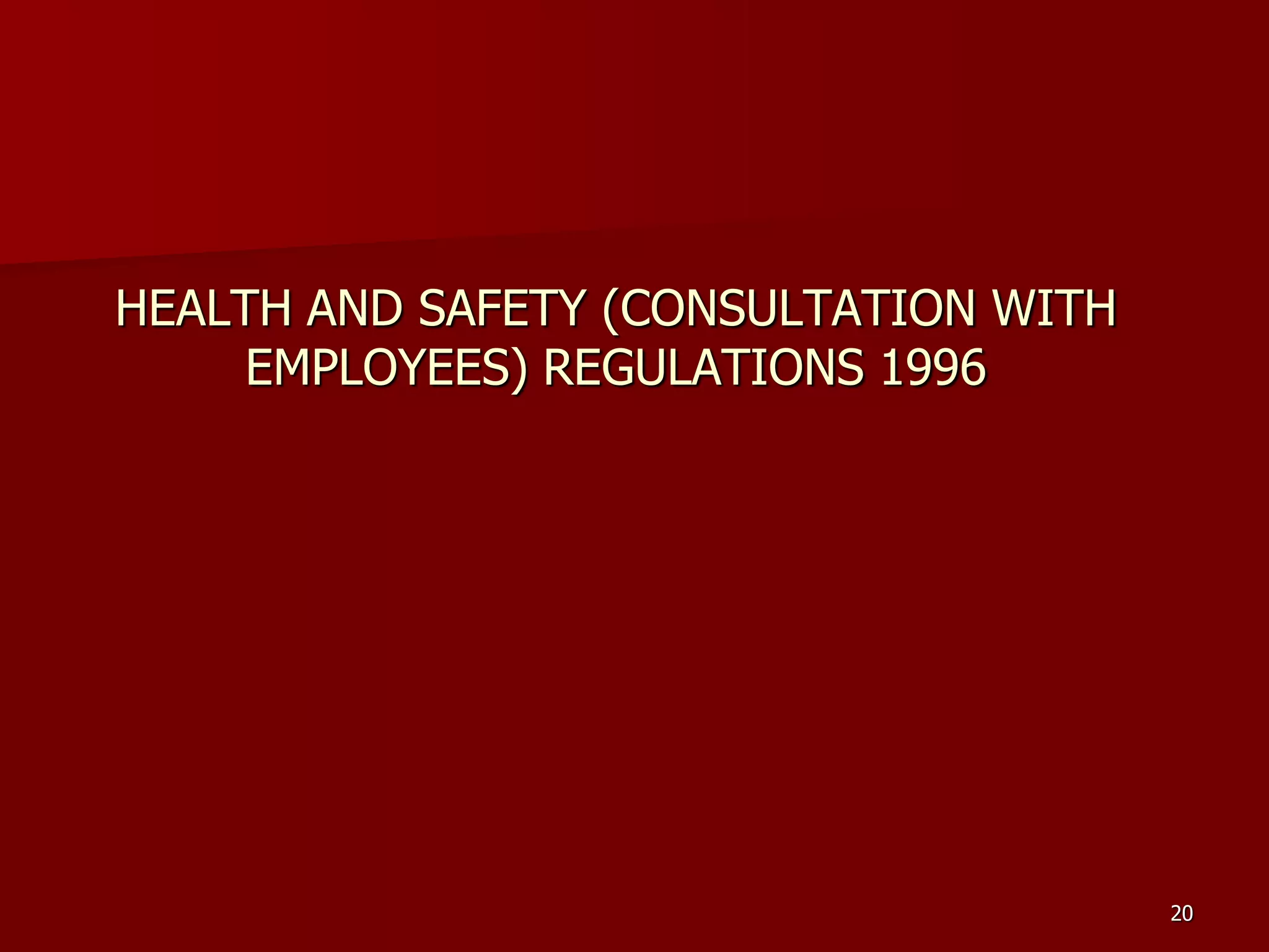 D Part 9 H & S Regs Revision By J Mc Cann