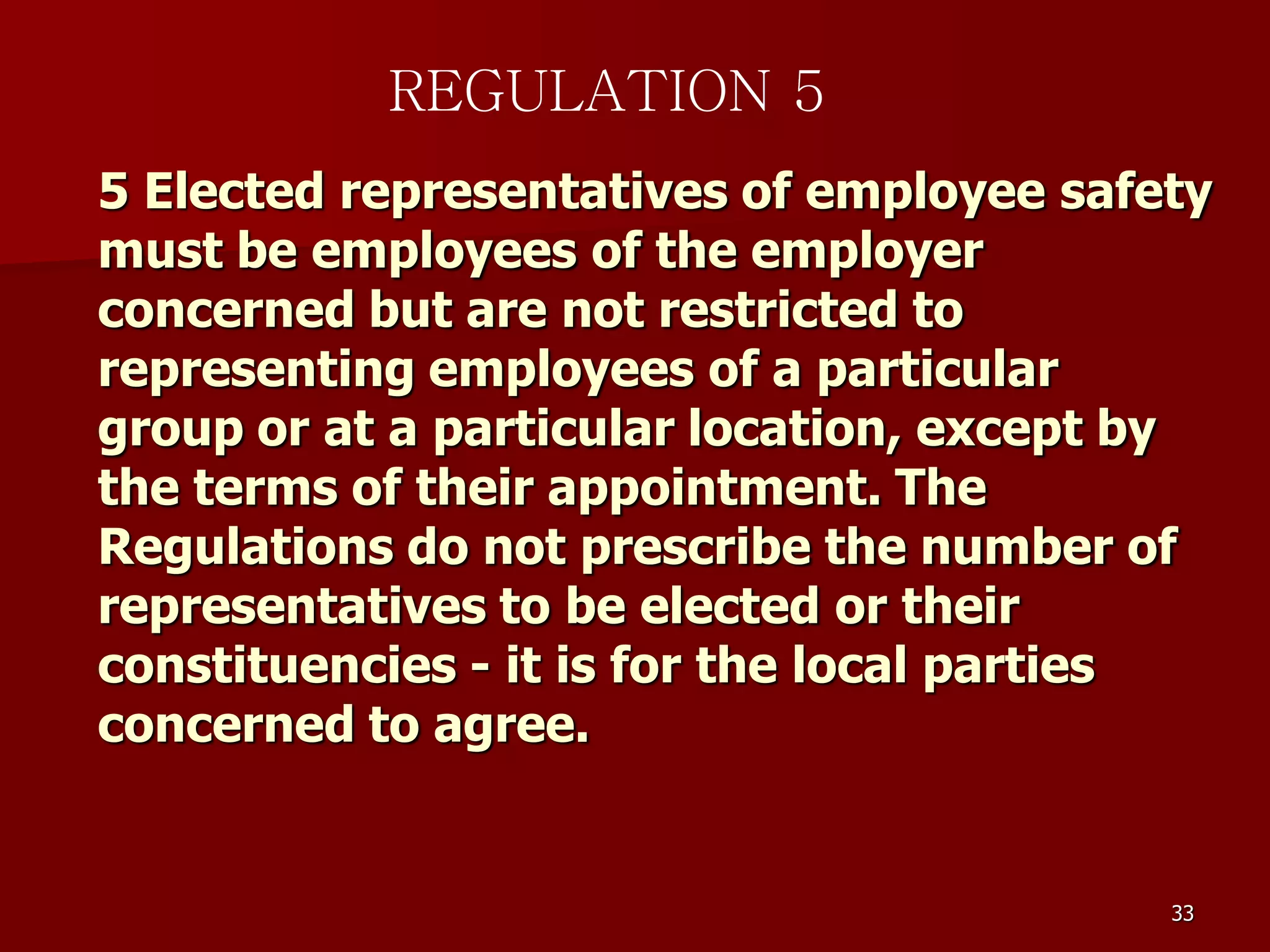 D Part 9 H & S Regs Revision By J Mc Cann