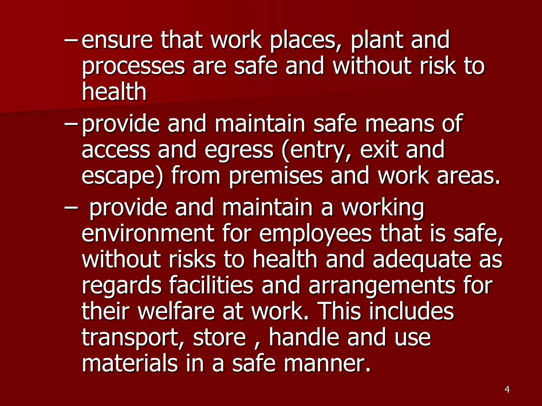 D Part 9 H & S Regs Revision By J Mc Cann