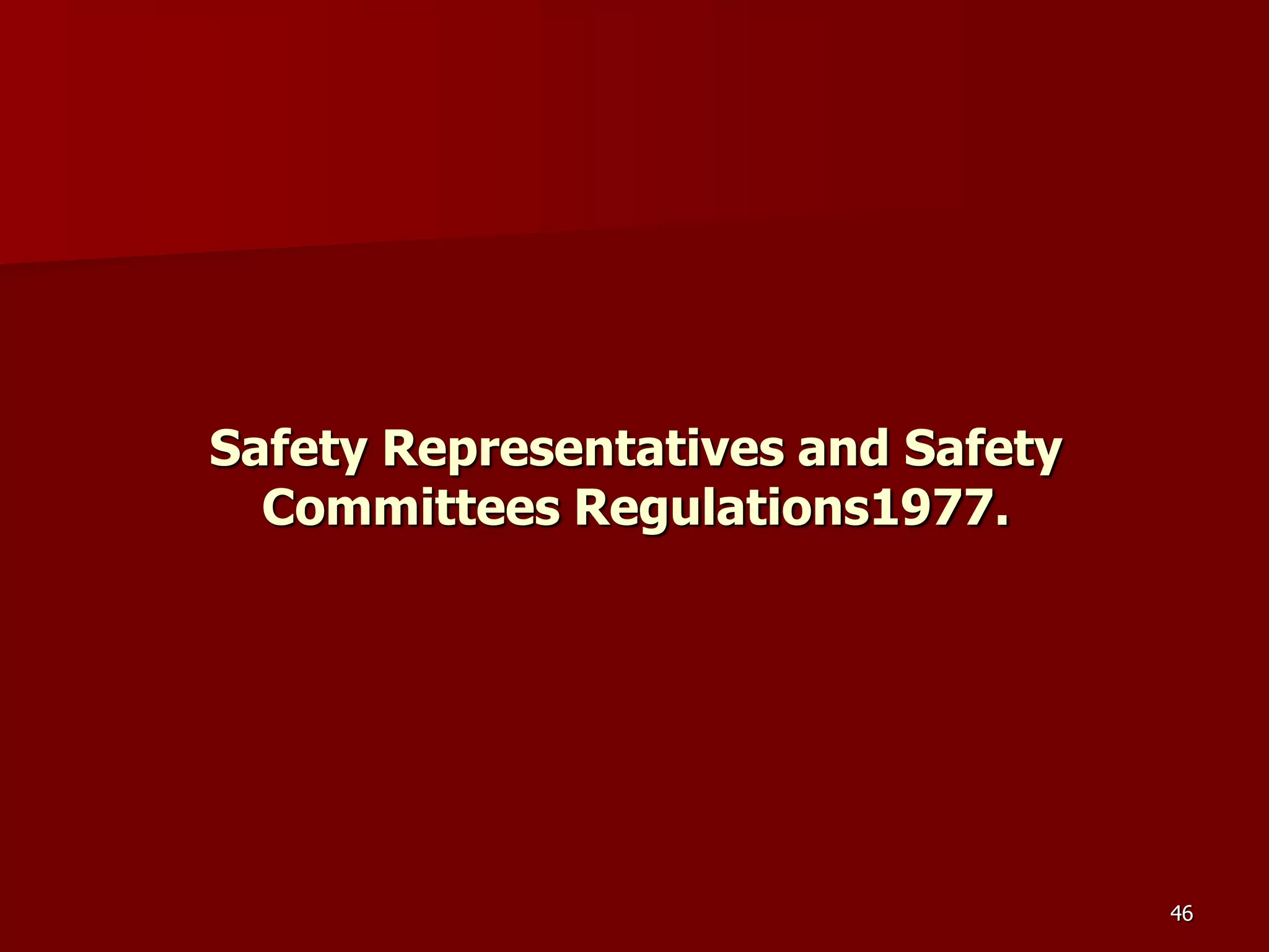 D Part 9 H & S Regs Revision By J Mc Cann