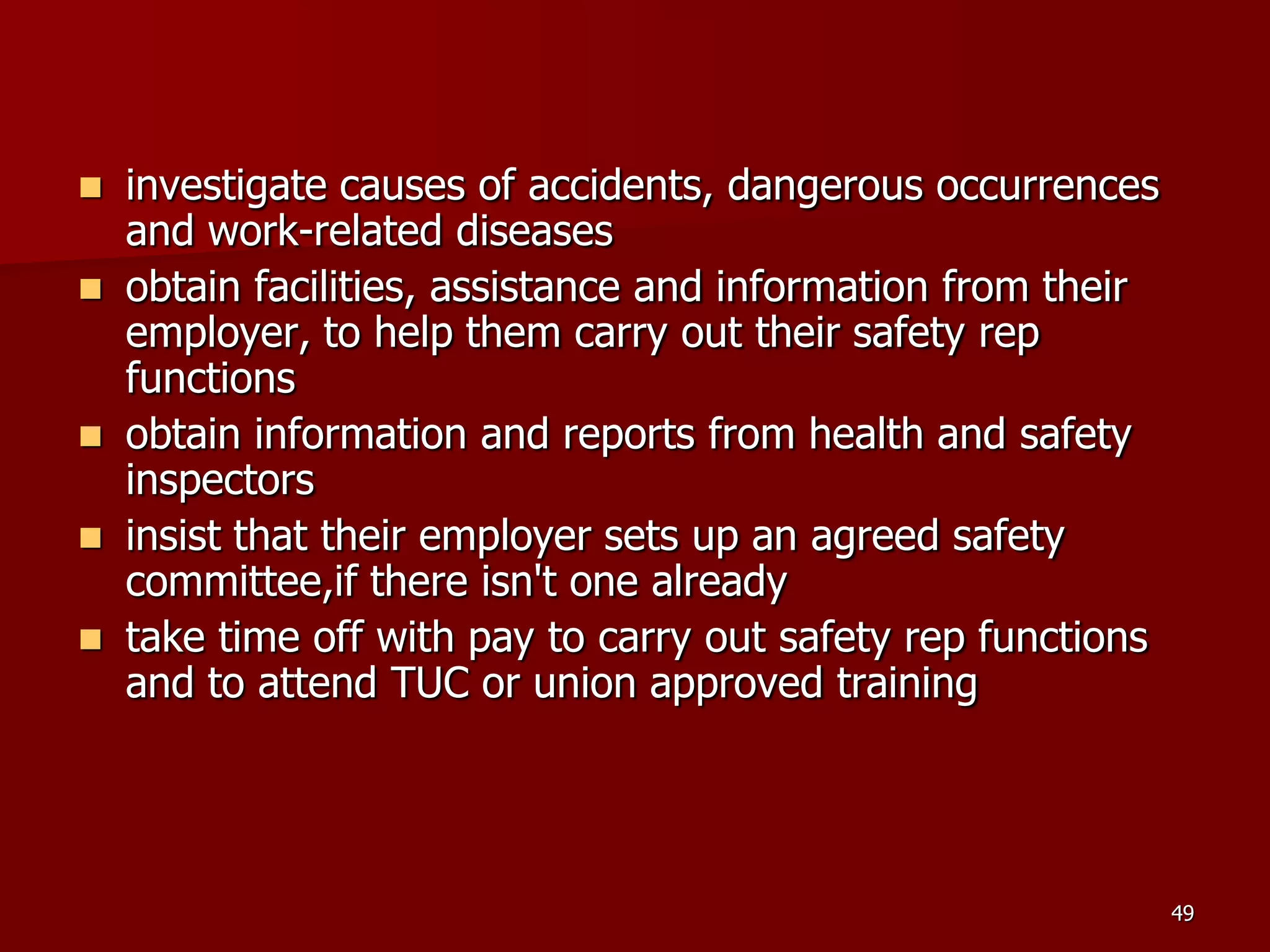 D Part 9 H & S Regs Revision By J Mc Cann