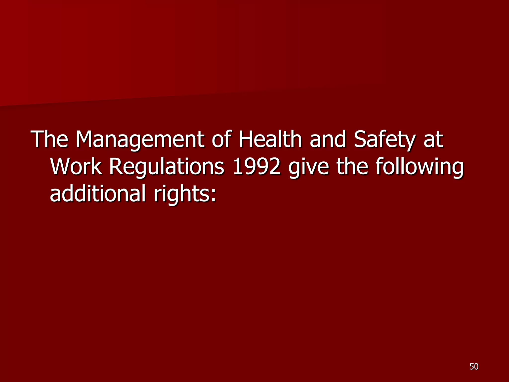 D Part 9 H & S Regs Revision By J Mc Cann