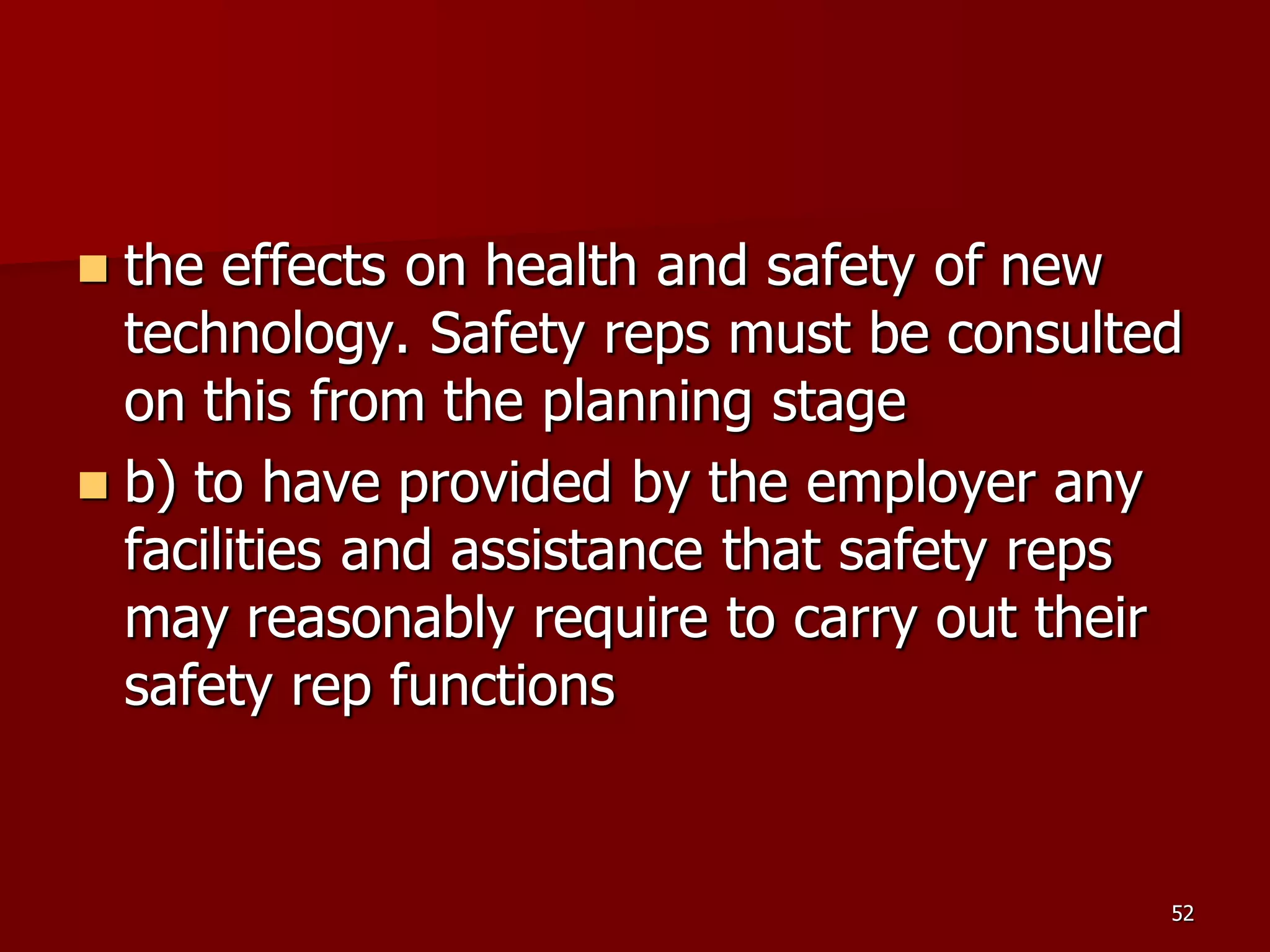 D Part 9 H & S Regs Revision By J Mc Cann