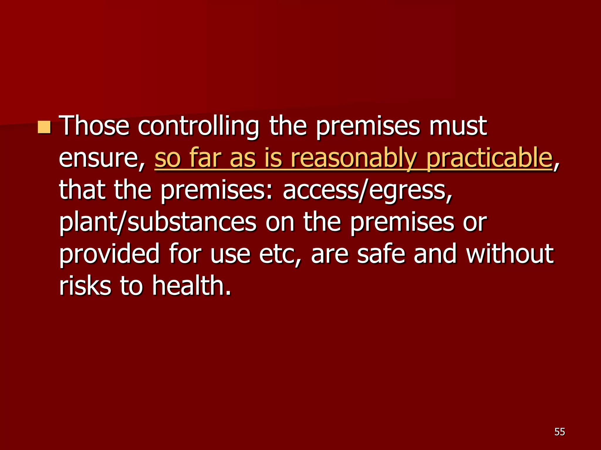 D Part 9 H & S Regs Revision By J Mc Cann