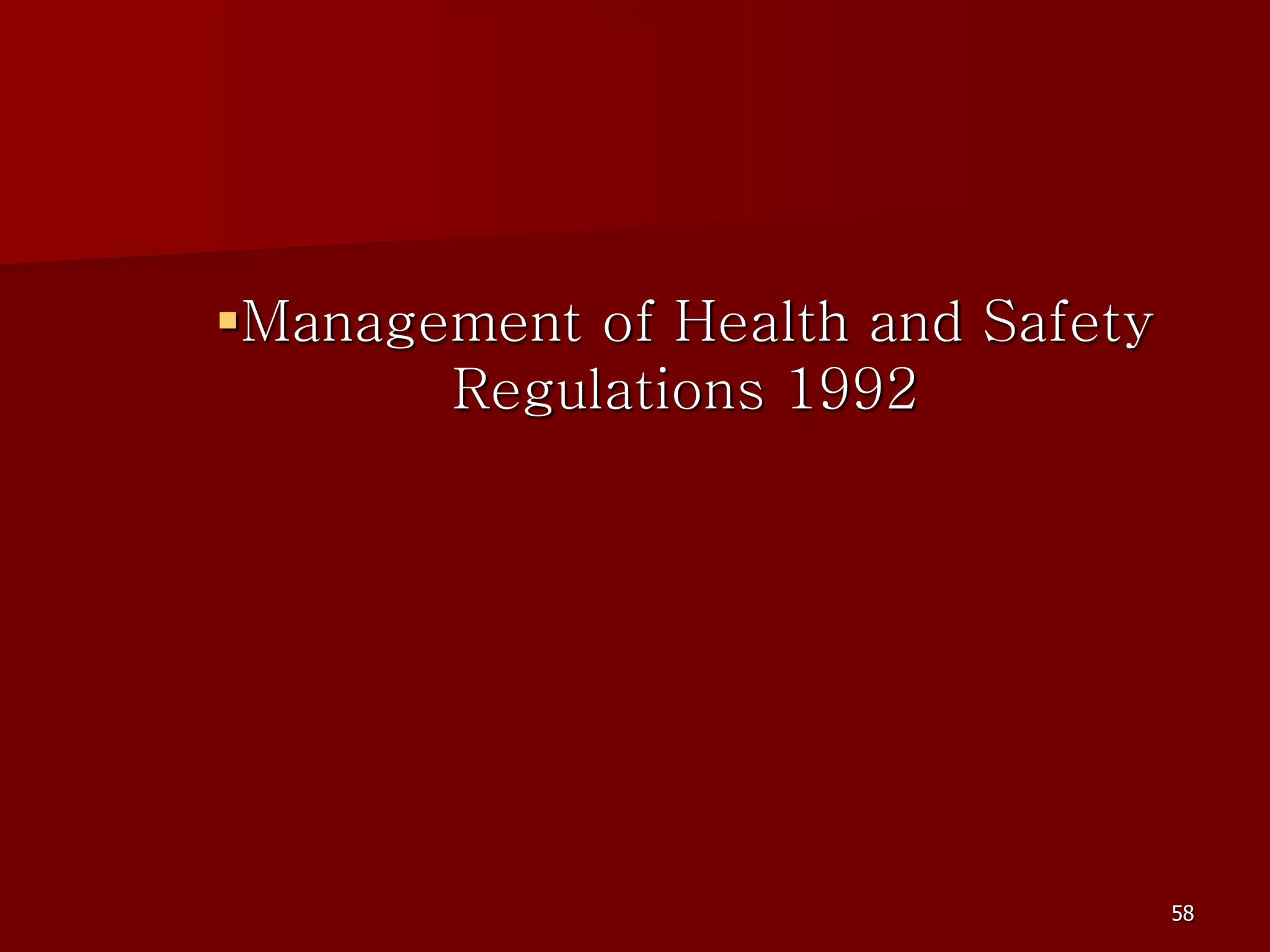 D Part 9 H & S Regs Revision By J Mc Cann