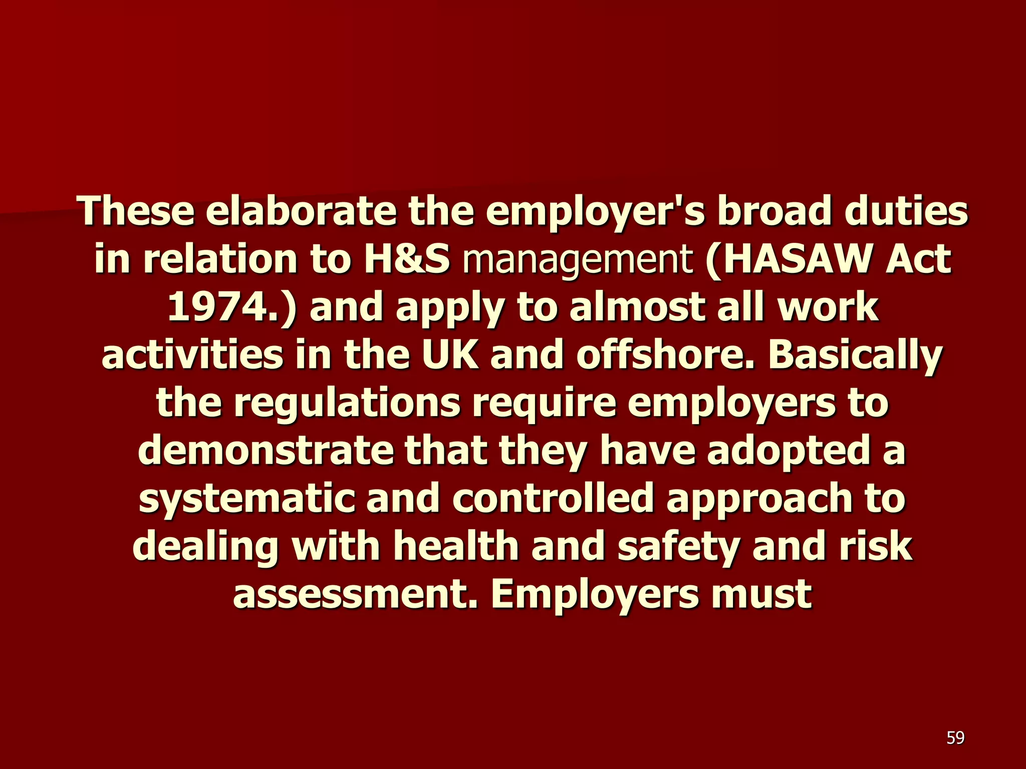 D Part 9 H & S Regs Revision By J Mc Cann