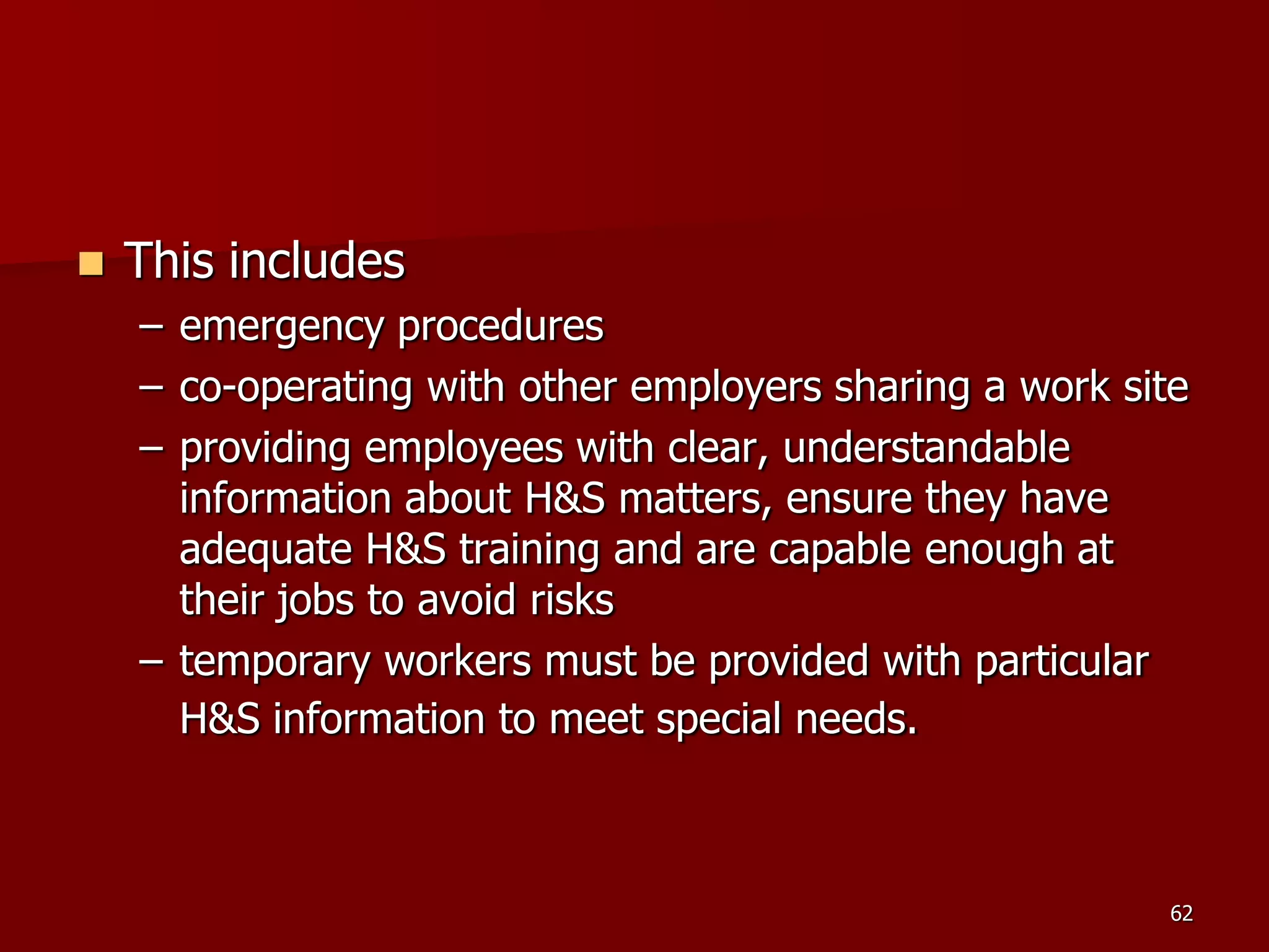 D Part 9 H & S Regs Revision By J Mc Cann