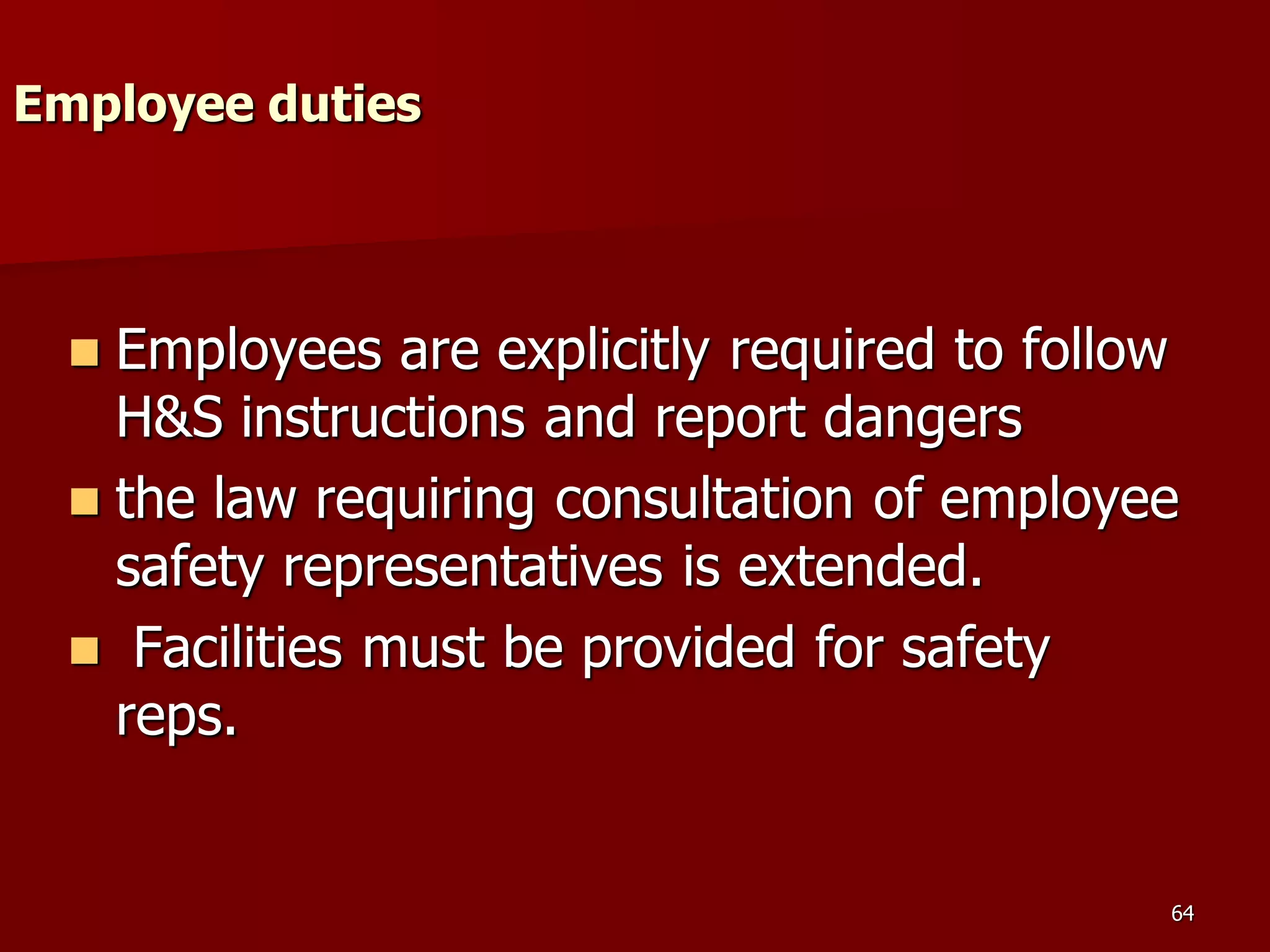 D Part 9 H & S Regs Revision By J Mc Cann